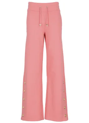Balmain Button Detailed High Waist Track Pants