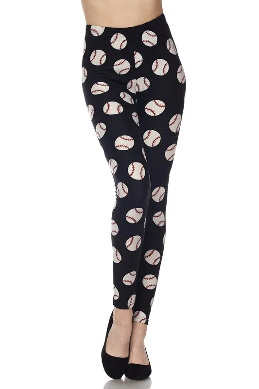 Baseball Print Leggings