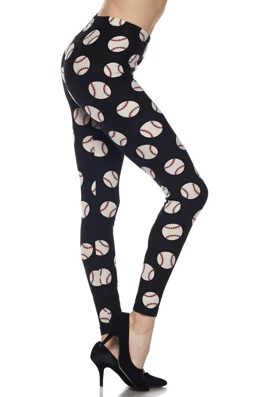 Baseball Print Leggings
