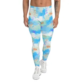 Blue Abstract Men's Leggings