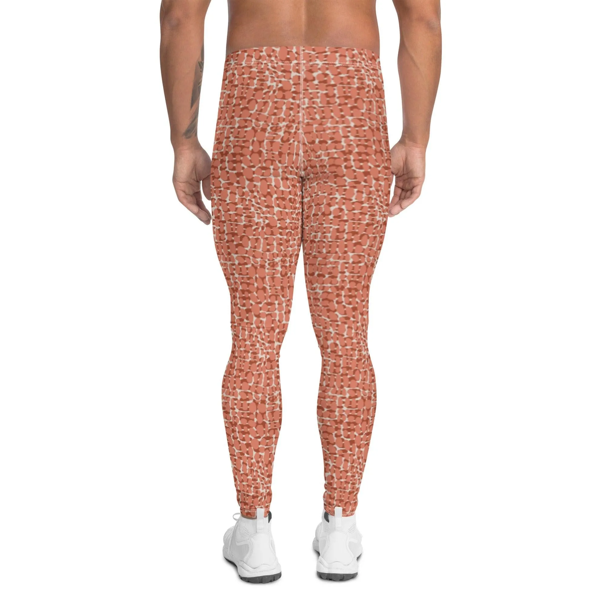 Copper Animal Print Men's Leggings