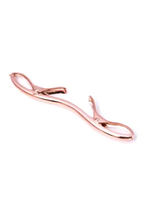 Large Rose Gold Collar Clip for Medium to Wide Spread Collars
