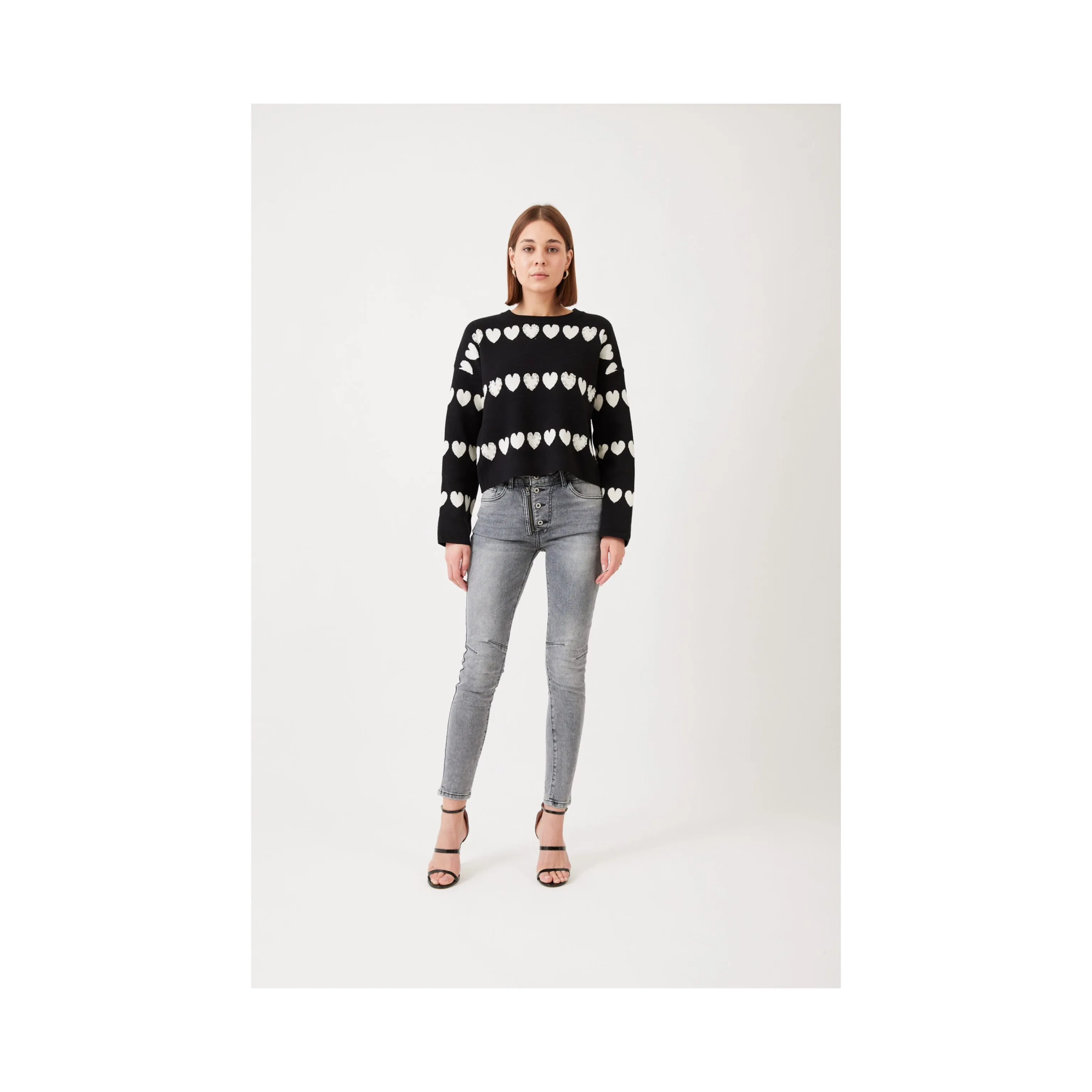 Melly Zip and Button Jeans