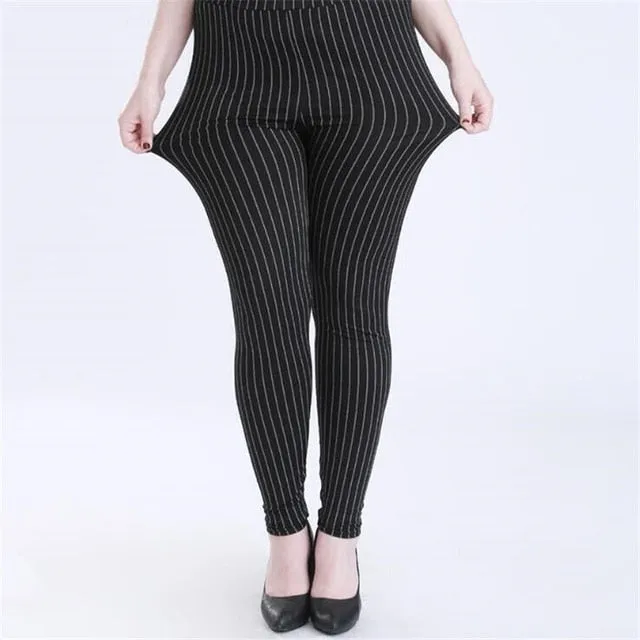 New Print Flower Leggings Plus Size Fashion Women  Aptitud Trousers