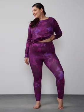 Plus High Rise Watercolor Yoga Leggings