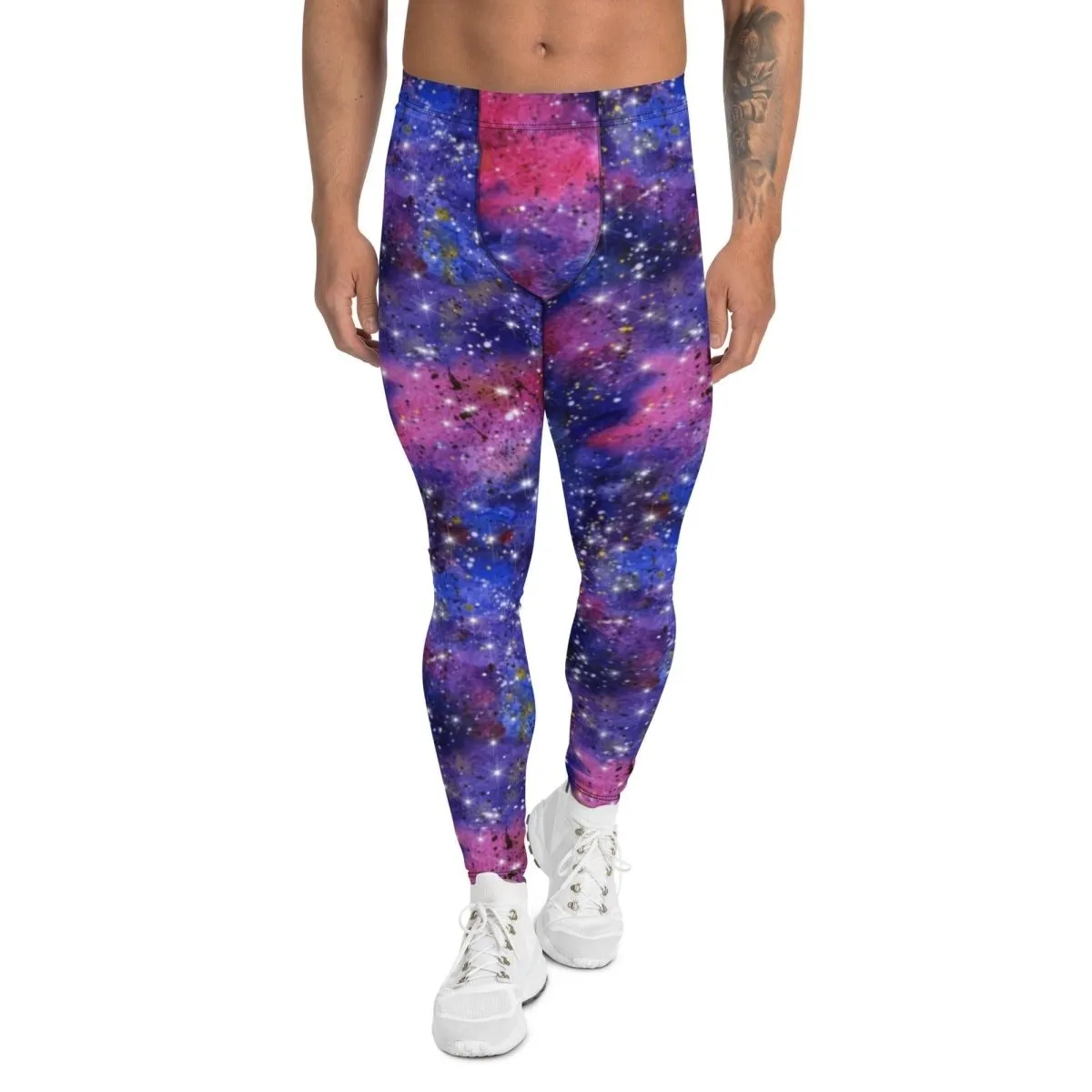 Red Galaxy Men's Leggings