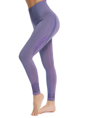 SEASUM Seamless Women's Form Fitting Hollow Yoga Pants